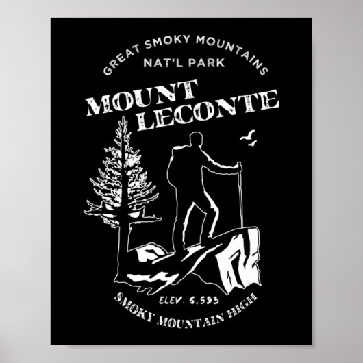 Mt Leconte Great Smoky Mountains Poster (Voorkant)