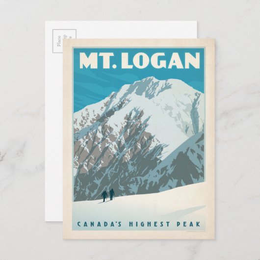 Mt. Logan, Canada Briefkaart (Voorkant / Achterkant)