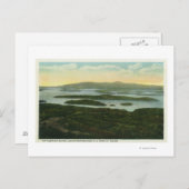 Mt. Major Aerial Uitzicht of Rattlesnake Island Briefkaart (Voorkant / Achterkant)