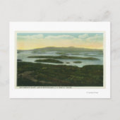 Mt. Major Aerial Uitzicht of Rattlesnake Island Briefkaart (Voorkant)