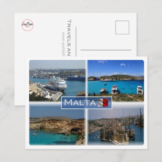 MT Malta - Briefkaart (Voorkant / Achterkant)
