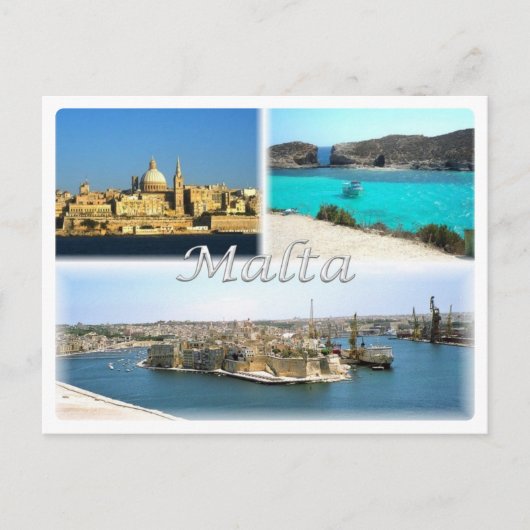 MT Malta - Briefkaart (Voorkant)