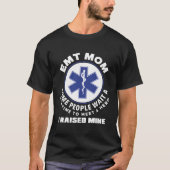MT Mam Ik heb mijn held Paramedische Ambulance Emt T-shirt (Voorkant)