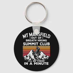Mt Mansfield buiten adem wandelende top Ik zal er Sleutelhanger