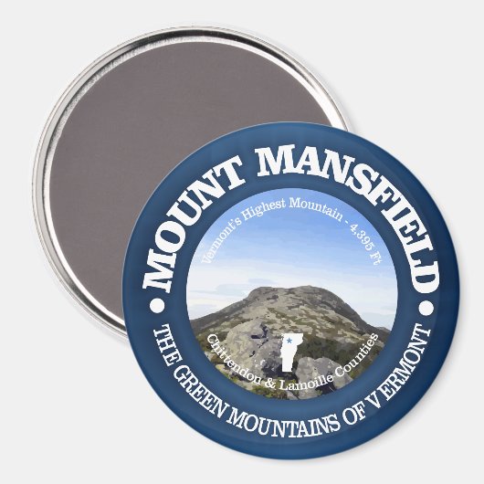 Mt Mansfield Magneet (Voorkant / Achterkant)