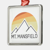 Mt. Mansfield Retro Metalen Ornament (Links)