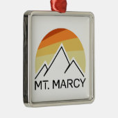 Mt. Marcy Retro Metalen Ornament (Rechts)
