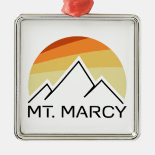 Mt. Marcy Retro Metalen Ornament