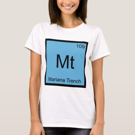 Mt - Mariana Trench Chemie Elementsymbool T-shirt (Voorkant)