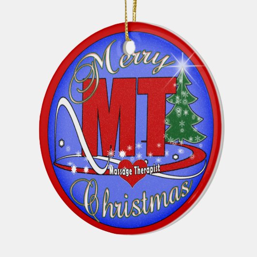 MT MASSAGE THERAPIST MERRY CHRISTMAS ORNAMENT (Links)