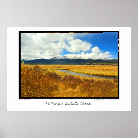 Mt. Massive, Leadville, Colorado Poster (Voorkant)