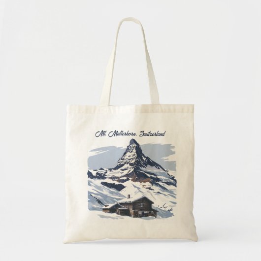 Mt. Matterhorn, Zwitserland: Iconische bestemminge Tote Bag (Voorkant)