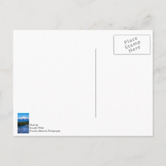 Mt. McKinley Alaska Briefkaart (Achterkant)