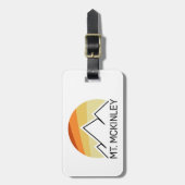 Mt. McKinley Alaska Retro Bagagelabel (Voorkant verticaal)