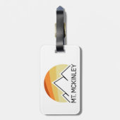 Mt. McKinley Alaska Retro Bagagelabel (Achterkant verticaal)