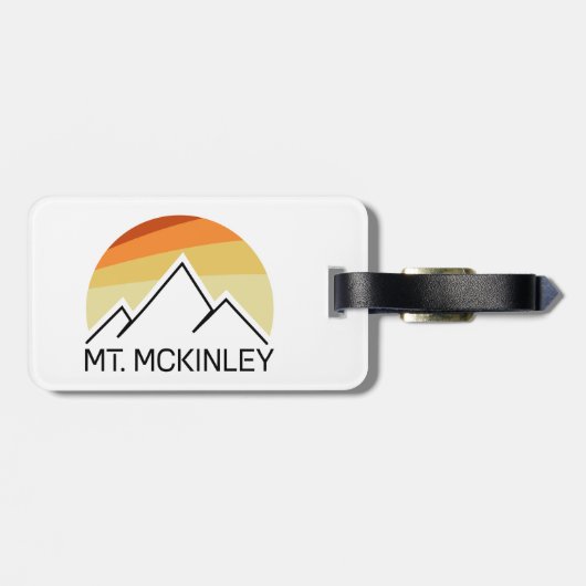 Mt. McKinley Alaska Retro Bagagelabel (Achterkant horizontaal)