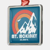 Mt. McKinley Alaska Sun Eagle Metalen Ornament (Links)