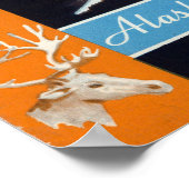  Mt. McKinley Alaska's groeiende Glory Travel Poster (Hoek)