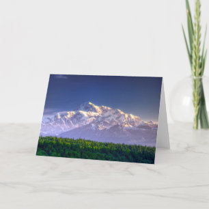 Mt. McKinley van de Kussen van de zonsopgang Kaart