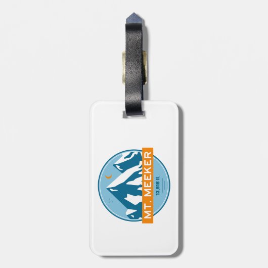 Mt. Meeker Colorado Stars Moon Bagagelabel (Achterkant verticaal)