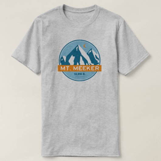 Mt. Meeker Colorado Stars Moon T-shirt (Design voorkant)