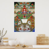 Mt. Meru en het boeddhistische universum Poster (Keuken)