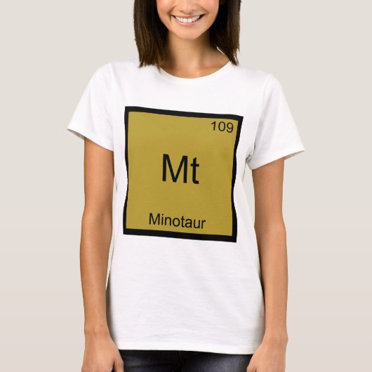 Mt - Minotaur Grappig Chemie Element Symbool T-shi T-shirt (Voorkant)