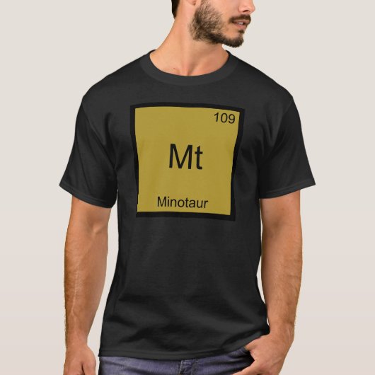 Mt - Minotaur Grappig Chemie Element Symbool T-shi T-shirt (Voorkant)