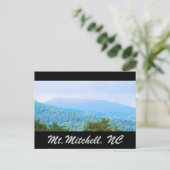 Mt. Mitchell NC Briefkaart (Staand voorkant)