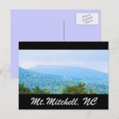 Mt. Mitchell NC Briefkaart (Voorkant / Achterkant)