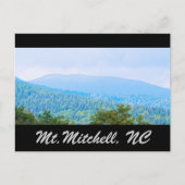 Mt. Mitchell NC Briefkaart (Voorkant)