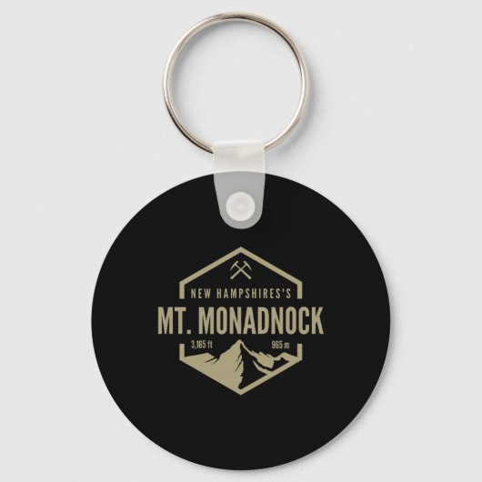 Mt. Monadnock Bergreizen Sleutelhanger (Voorkant)
