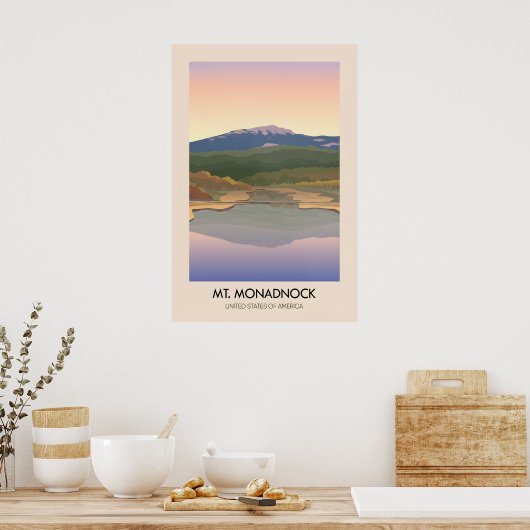 Mt Monadnock VS Reisposter Poster (Keuken)