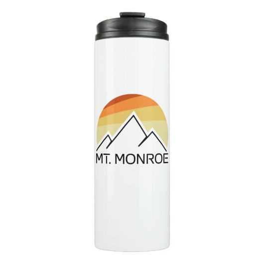 Mt. Monroe New Hampshire Retro Thermosbeker (Voorkant)