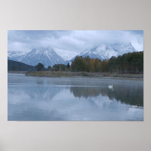 Mt. Moran Reflection Poster (Voorkant)