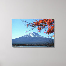 Mt. Mount Fuji Fujisan Japan Reizen Landschap Canvas Afdruk