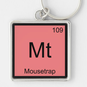 Mt - Muizenval Chemie Elementsymbool T-Shirt Sleutelhanger