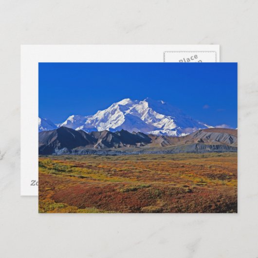 Mt Nationaal Park McKinley Denali, Alaska. Briefkaart (Voorkant / Achterkant)