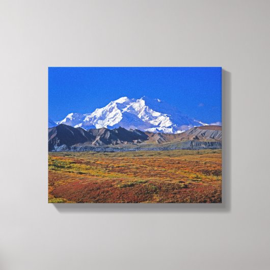 Mt Nationaal Park McKinley Denali, Alaska. Canvas Afdruk (Voorkant)