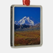Mt. Nationaal Park McKinley Denali, Alaska. Metalen Ornament (Rechts)