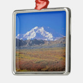 Mt. Nationaal Park McKinley Denali, Alaska. Metalen Ornament (Links)