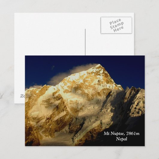 Mt Nuptse Briefkaart (Voorkant / Achterkant)