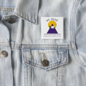 Mt. Olijfolie-Button Vierkante Button 5,1 Cm (In situ)