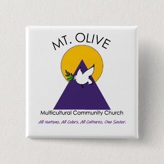 Mt. Olijfolie-Button Vierkante Button 5,1 Cm