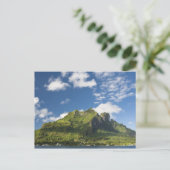 Mt. Otemanu en schilderijen van de prachtige Bora  Briefkaart (Staand voorkant)
