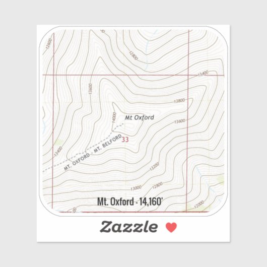 Mt. Oxford Colorado Sticker (Vel)