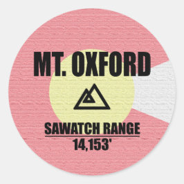 Mt. Oxford Ronde Sticker