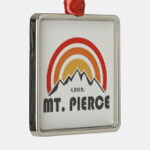 Mt. Pierce New Hampshire Metalen Ornament (Rechts)