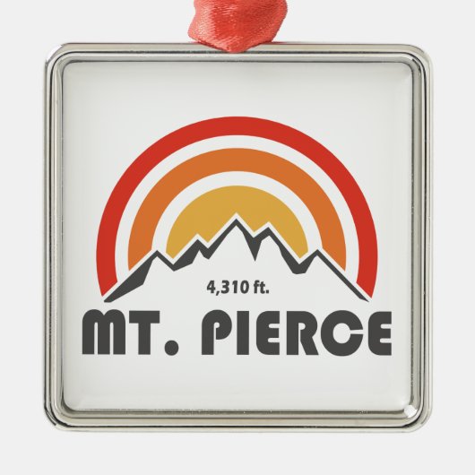 Mt. Pierce New Hampshire Metalen Ornament (Voorkant)