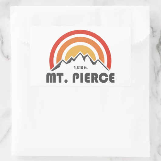 Mt. Pierce New Hampshire Rechthoekige Sticker (Tas)